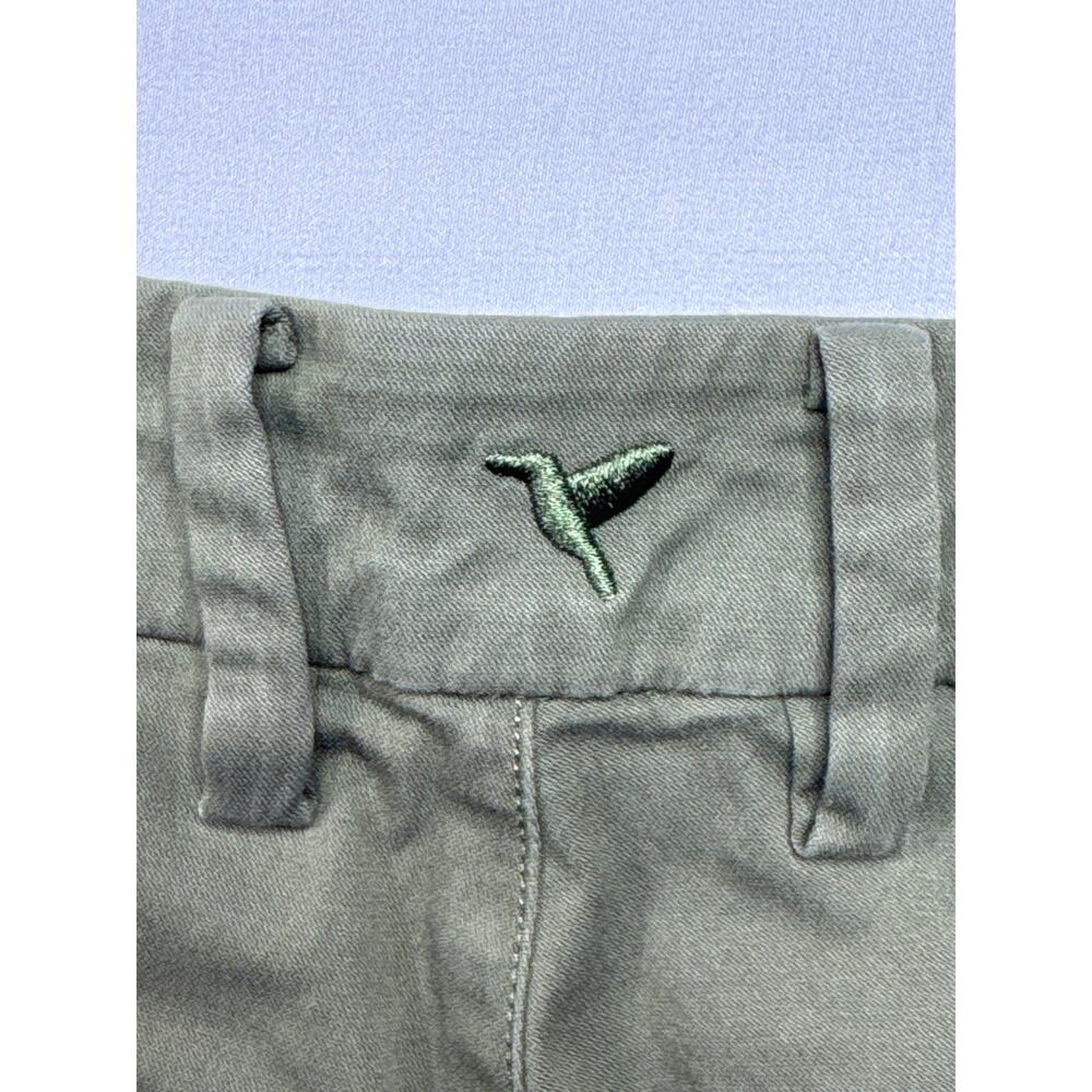 Birddogs Men's Slim Fit Stretch Army Green Chino Pants - Size 30x32 (29x30.5) - Picture 3 of 4